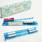 4-Piece Non-Slip Clear White Mahjong Tile Holders & Pushers