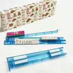 Clear White Mahjong Rack Set 4 Pieces Non-Slip With Storage
