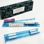 4-Piece Clear White Non-Slip Mahjong Racks With Storage Box