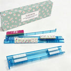 Clear White Mahjong Rack & Pusher 4-Piece Non-Slip Box Set