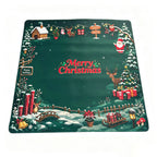 Christmas Themed Square Mahjong Table Mat Ideal for Family Party and Daily Entertainment