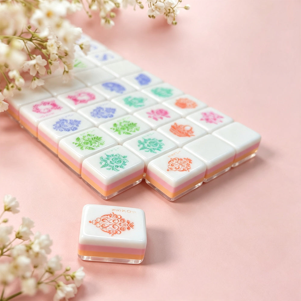 Mahjong Tiles High Grade Crystal Embroidered Water Resistant Household Entertainment Gift