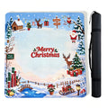 Christmas Themed Square Mahjong Table Mat Ideal for Family Party and Daily Entertainment