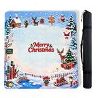 Christmas Themed Square Mahjong Table Mat Ideal for Family Party and Daily Entertainment