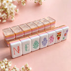 Mahjong Tiles High Grade Crystal Embroidered Water Resistant Household Entertainment Gift
