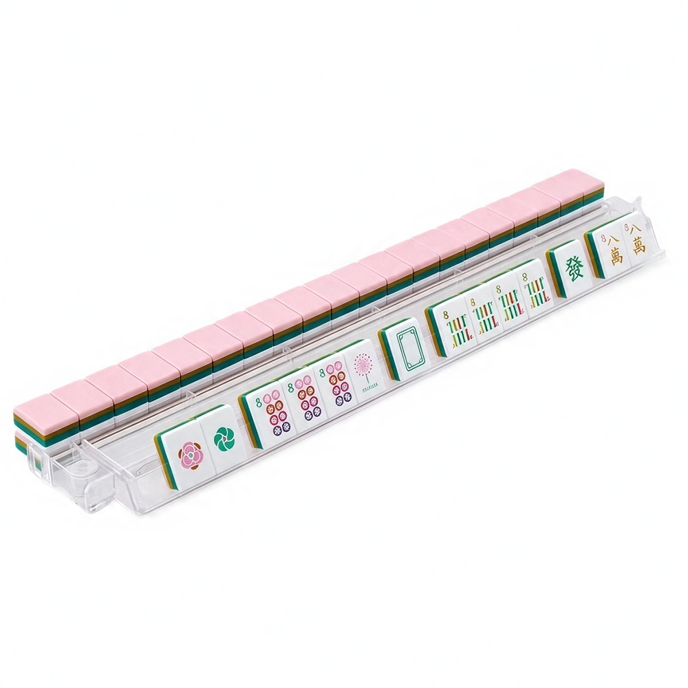 Pink American Mahjong Tiles Acrylic 160 Mahjong Tiles