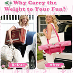 Canvas 3 Pieces Mahjong Storage Set Large Capacity Portable Single Shoulder Mahjong Tote Bag