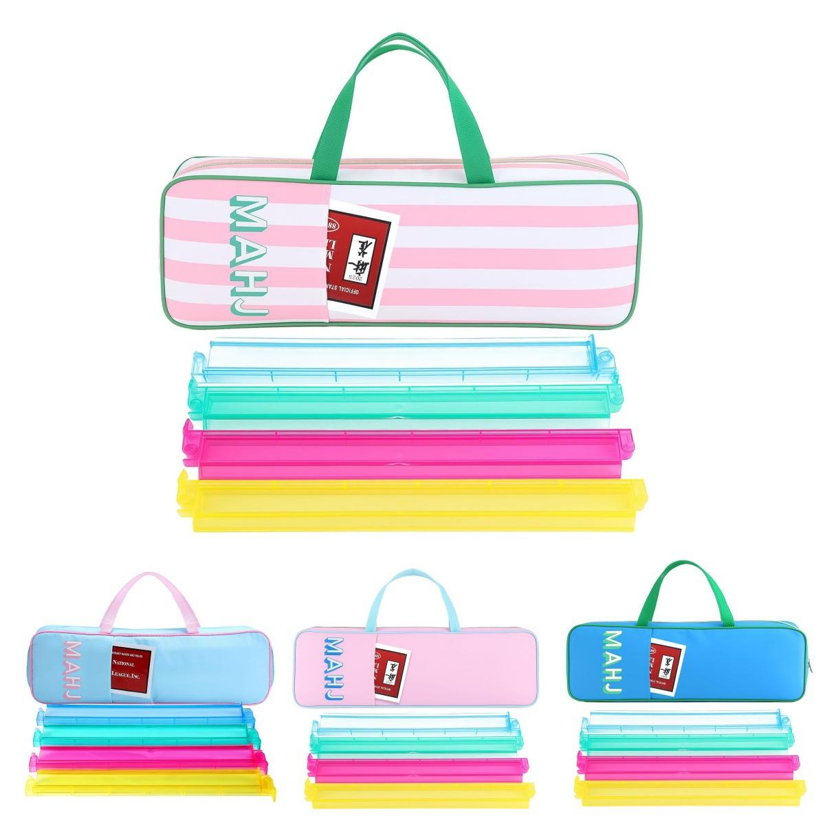 Modern Multi-color Mahjong Storage Bag Large Capacity Portable Hand-held Unisex Mahjong Carry Bag