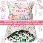 Custom Print Mahjong Tote Bag Cosmetic Toiletry Organizer Multi-function Storage for Mahjong Push Ruler