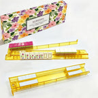 4-Piece Mahjong Tile Racks Clear White Non-Slip With Box