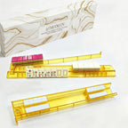 Clear White Mahjong Tile Racks 4 Pack Non-Slip With Storage Case