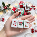 Family Holiday Christmas American Mahjong Game Set Custom Design With Mahjong Mat