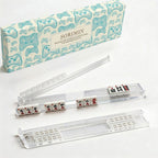 4-Piece Non-Slip Clear White Mahjong Tile Holders & Pushers