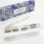 4Pcs Non-Slip Mahjong Racks Clear White With Storage Container