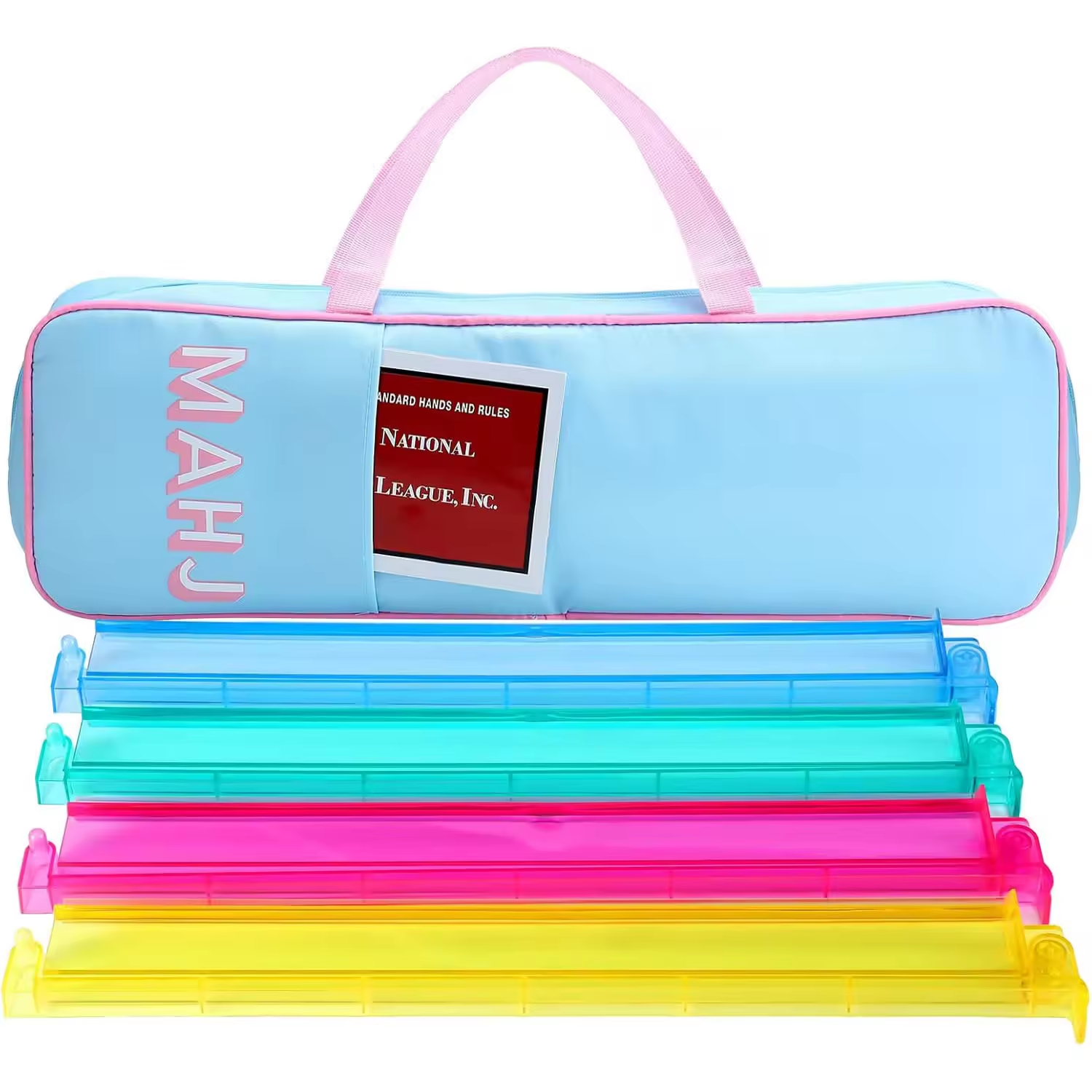 Modern Multi-color Mahjong Storage Bag Large Capacity Portable Hand-held Unisex Mahjong Carry Bag