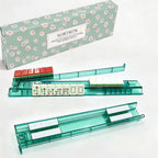Clear White Mahjong Rack & Pusher 4-Piece Non-Slip Box Set