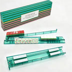 4 Pack Clear White Mahjong Tile Holders Non-Slip For Mahjong Game With Box