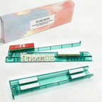 Non-Slip Clear White Mahjong Rack Set of 4 With Storage Box