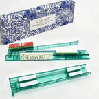 4Pcs Non-Slip Mahjong Racks Clear White With Storage Container