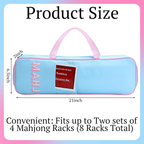 Modern Multi-color Mahjong Storage Bag Large Capacity Portable Hand-held Unisex Mahjong Carry Bag