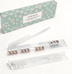 Clear White Mahjong Rack & Pusher 4-Piece Non-Slip Box Set