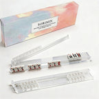 Non-Slip Clear White Mahjong Rack Set of 4 With Storage Box