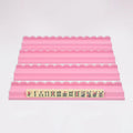 Premium 4-Pack Solid Wood Mahjong Ruler Wave Style Portable American Mahjong Rack for Home Party Entertainment