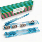 4 Pack Clear White Mahjong Tile Holders Non-Slip For Mahjong Game With Box