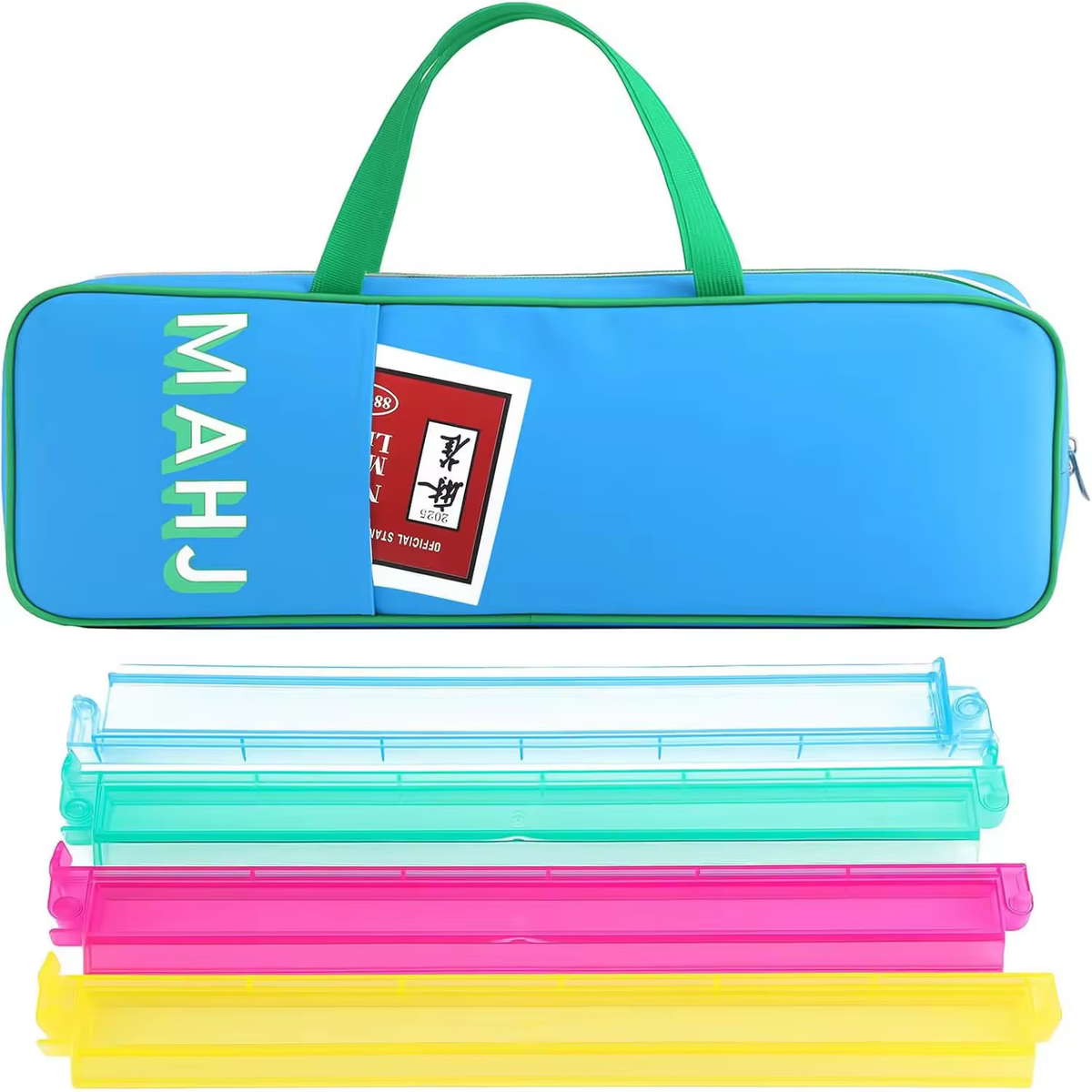 Modern Multi-color Mahjong Storage Bag Large Capacity Portable Hand-held Unisex Mahjong Carry Bag