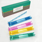 4 Pack Clear White Mahjong Tile Holders Non-Slip For Mahjong Game With Box