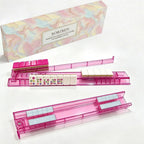 Clear White 4Pcs Mahjong Push Racks Non-Slip For Family Game With Box
