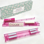 Clear White Mahjong Rack & Pusher 4-Piece Non-Slip Box Set