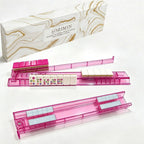 Clear White Mahjong Tile Racks 4 Pack Non-Slip With Storage Case