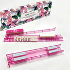 Premium 4-Piece White Clear Mahjong Racks & Pushers With Box