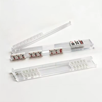 4-Piece Mahjong Rack & Pusher Set in Gift Box | Transparent PS Non-Slip Portable Mahjong Racks