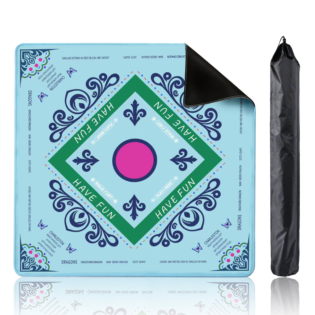 Daily Leisure Square Mahjong Mat Protective Table Pad for Indoor Party and Game Activities