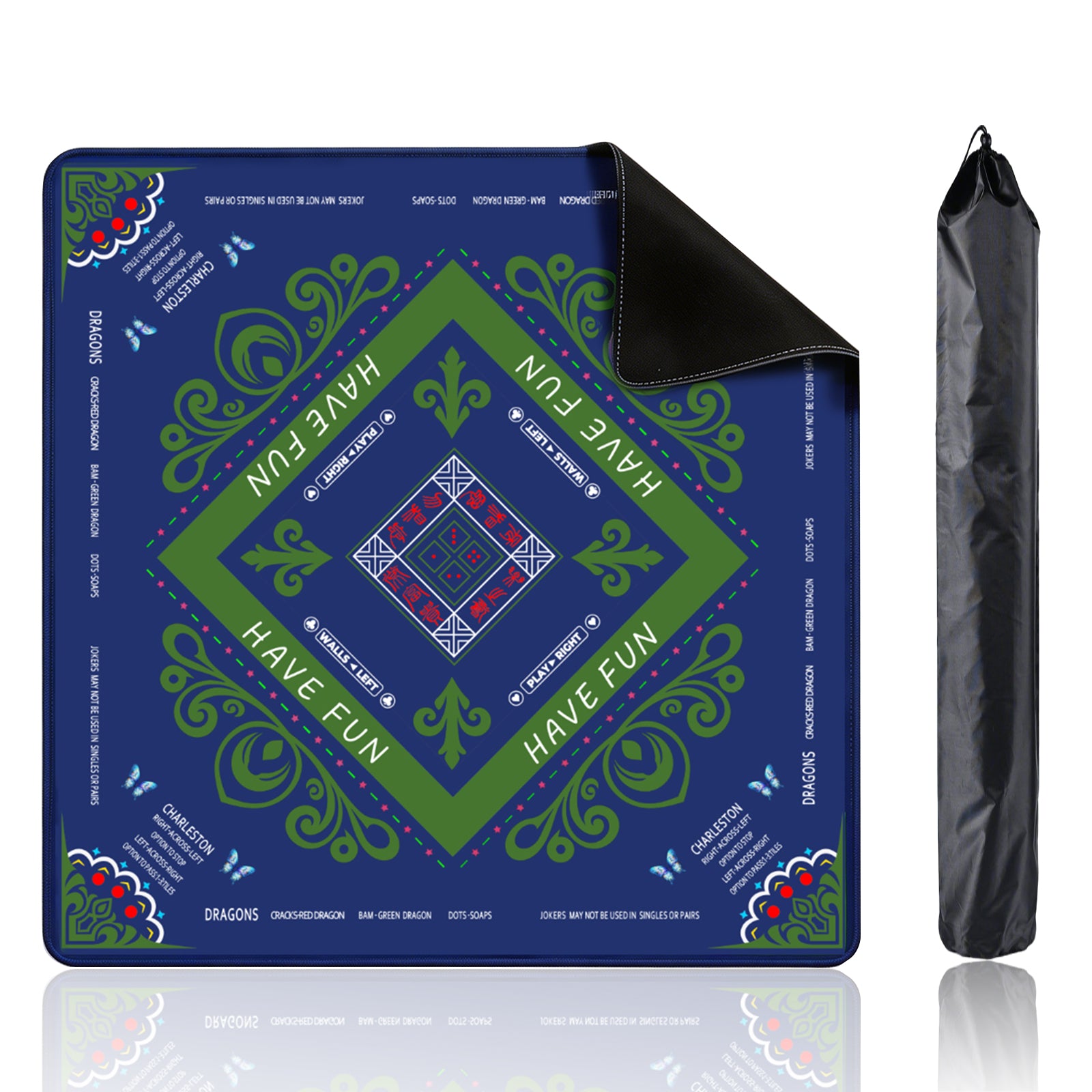 Daily Leisure Square Mahjong Mat Protective Table Pad for Indoor Party and Game Activities